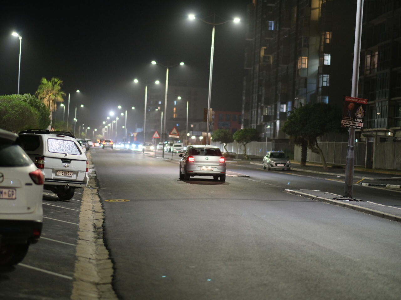 Strand Beach Road in the evening
