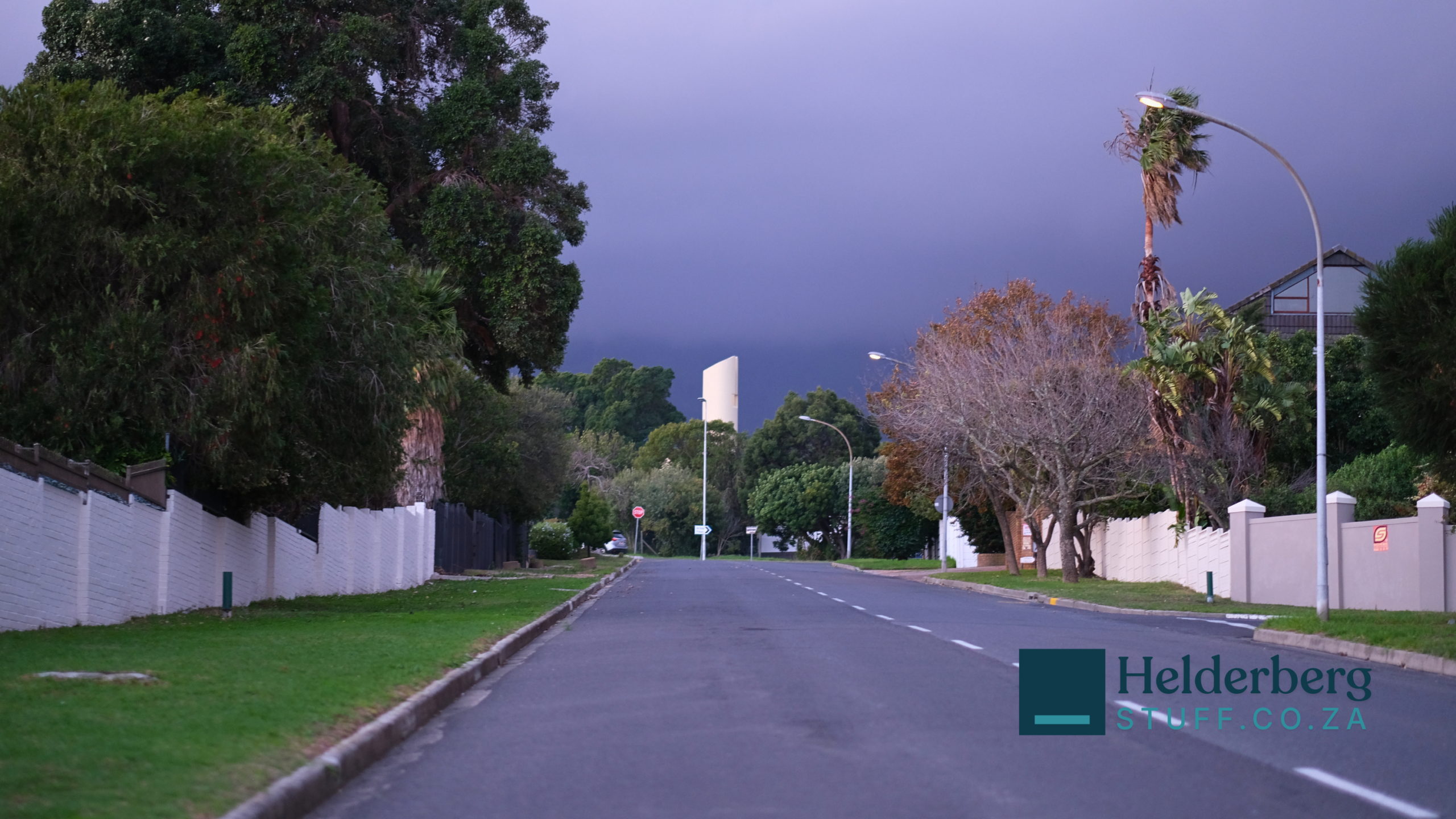 Dramatic Storm Clouds Over Somerset West Paint the Helderberg Sky