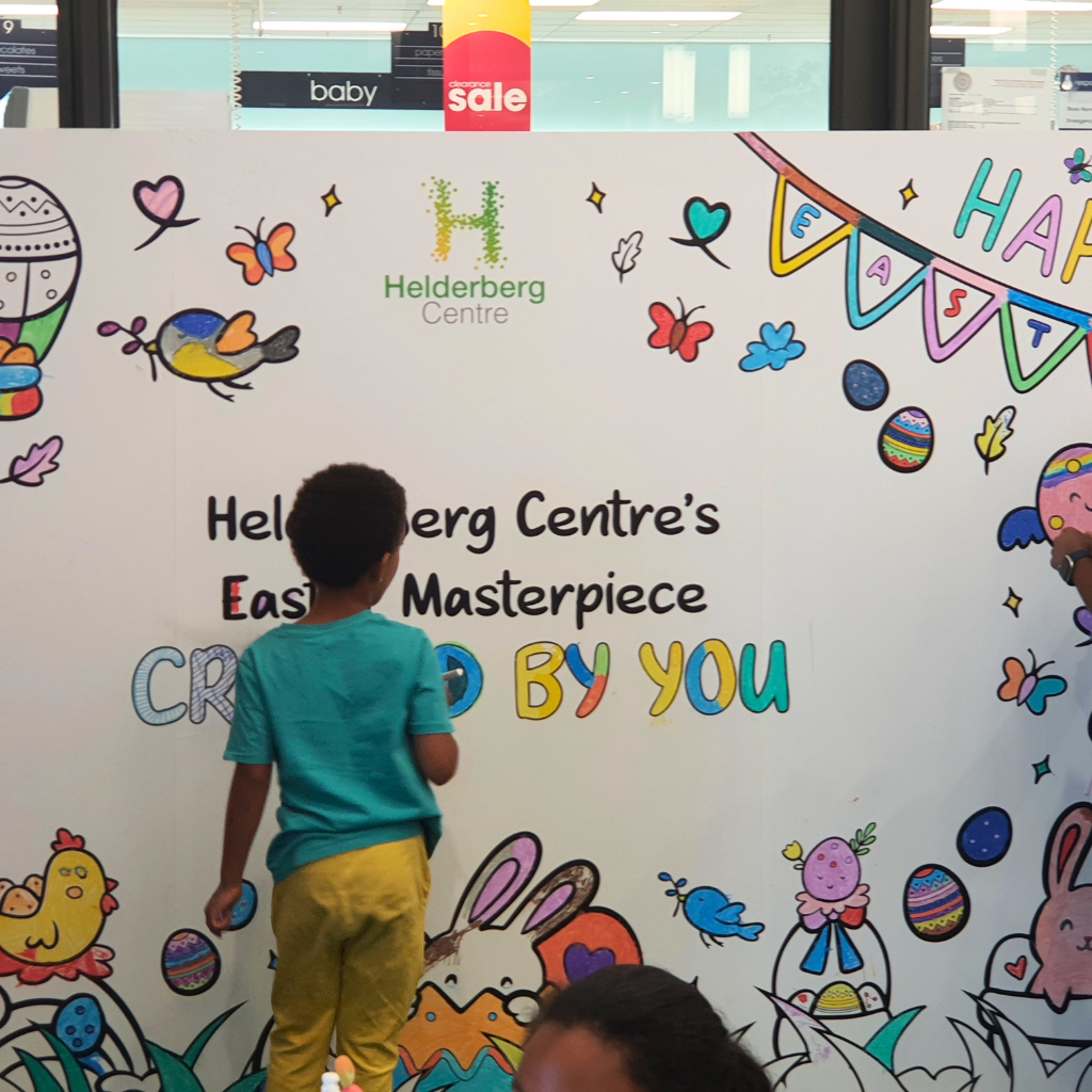 Easter Fun at Helderberg Centre: Free Waffles, DIY candy kits and a Kids’ Art Wall