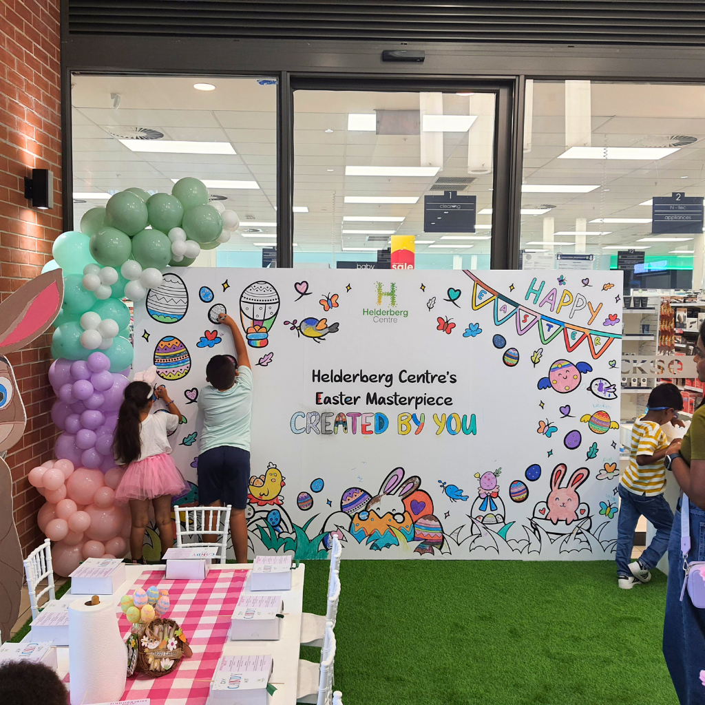 Easter Fun at Helderberg Centre: Free Waffles, DIY candy kits and a Kids’ Art Wall