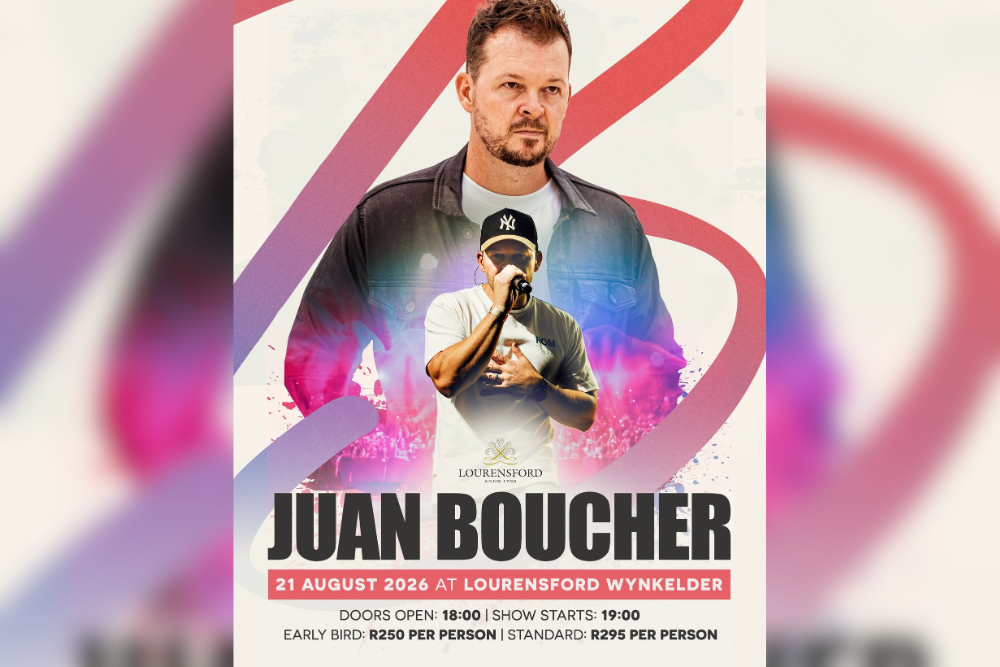 Juan Boucher to Perform Live in Lourensford Wine Estate's Atmospheric Cellar This August